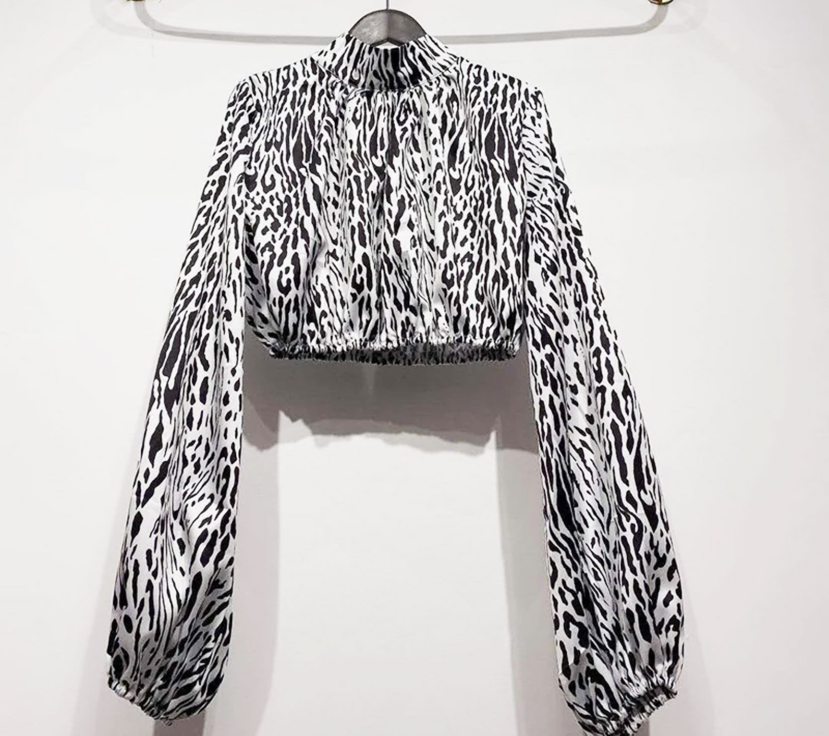 zebra crop shirt