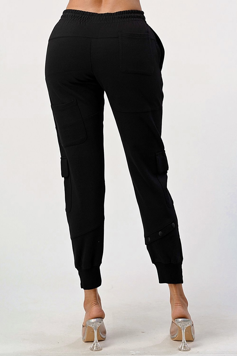 Solid Cargo Jogger Pants – Baddie Exclusives Boutique