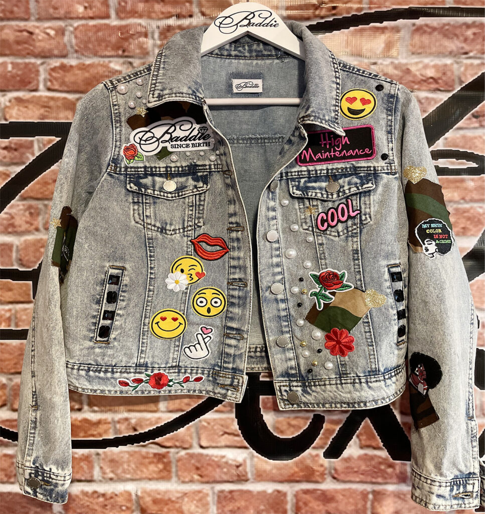 Baddie Emoji Denim Jacket – Baddie Exclusives Boutique