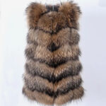 natural fur genuine vest