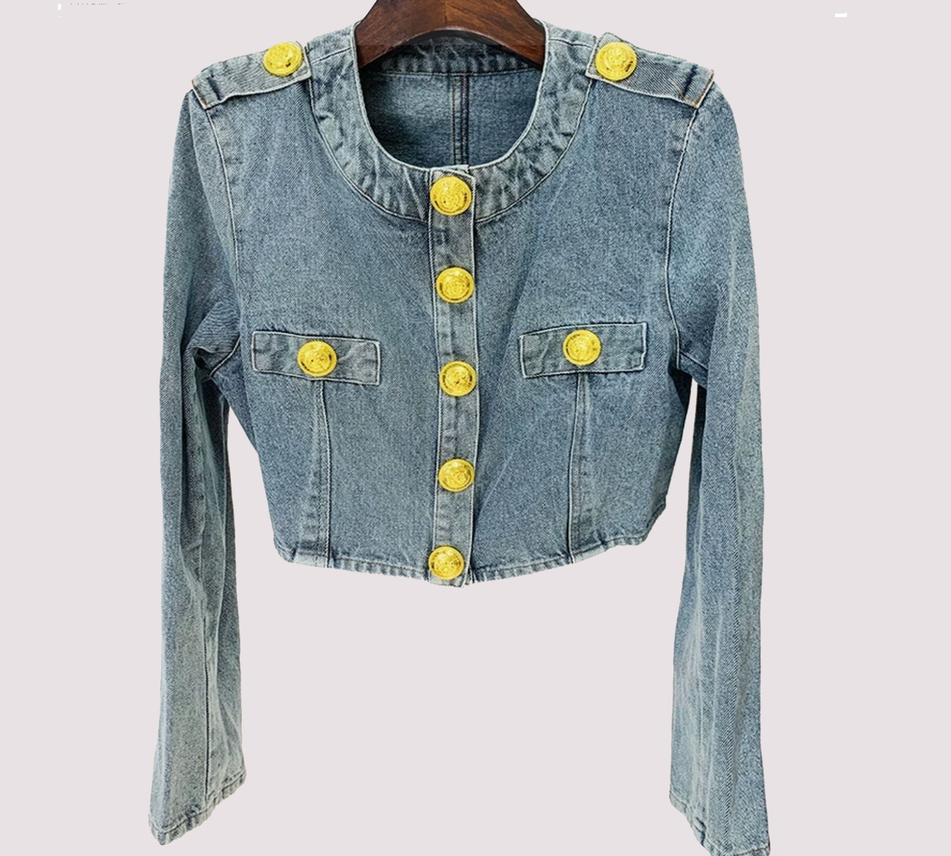 Short denim jacket Baddie exclusives