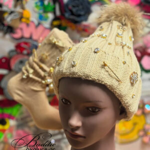 Junk Hat with brooches