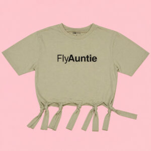 fly auntie crop t-shirt